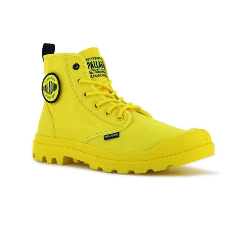 Dámské Boty Palladium Pampa Smiley Change Žluté | CZ YOA-83B